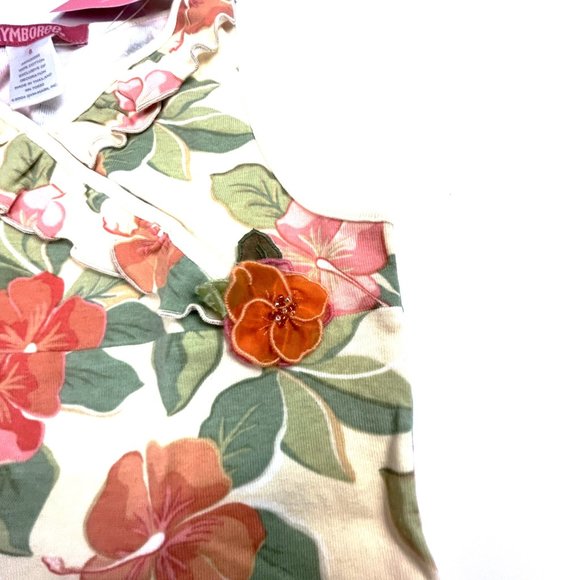 NWT Gymboree Girl Hibiscus Short & Ruffle Neck Hibiscus Tank Size 8 - Picture 6 of 7